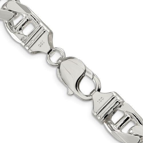 Sterling Silver 10.5mm Flat Anchor Chain - Seattle Gold Grillz