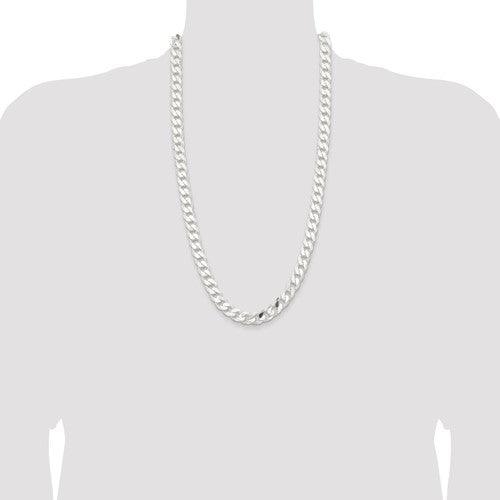 Sterling Silver 11mm Curb Chain - Seattle Gold Grillz