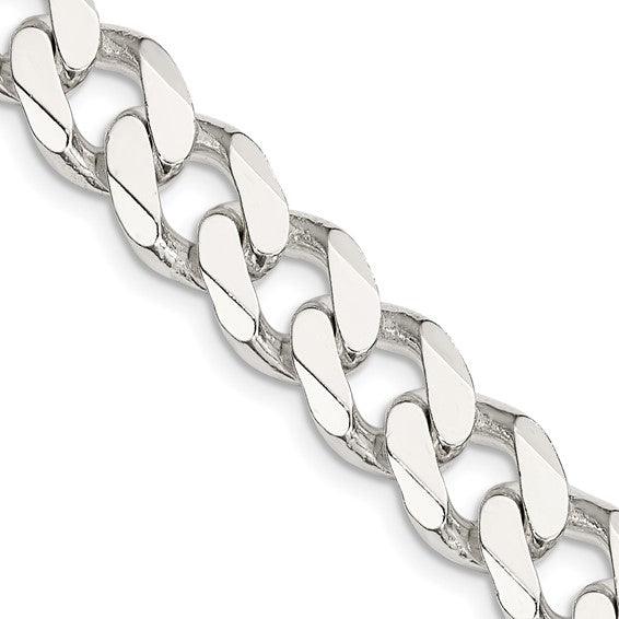 Sterling Silver 11mm Curb Chain - Seattle Gold Grillz