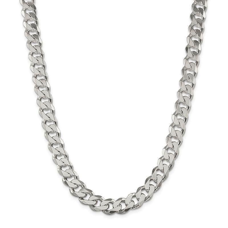 Sterling Silver 11mm Curb Chain - Seattle Gold Grillz