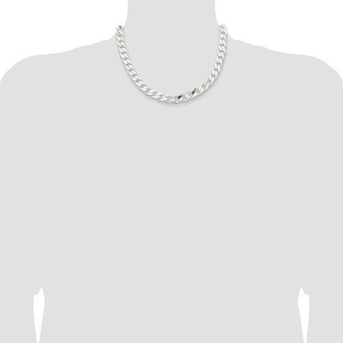 Sterling Silver 11mm Curb Chain - Seattle Gold Grillz