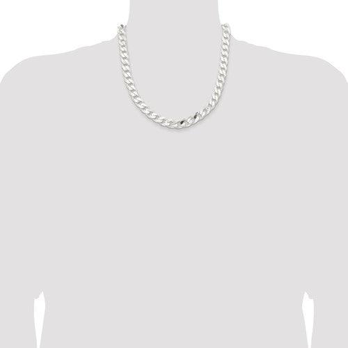 Sterling Silver 11mm Curb Chain - Seattle Gold Grillz