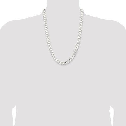 Sterling Silver 11mm Curb Chain - Seattle Gold Grillz