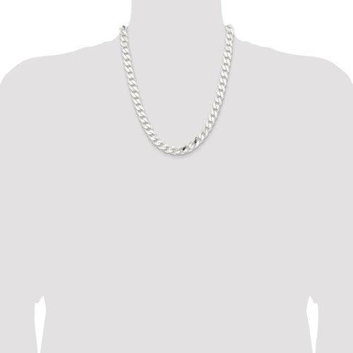 Sterling Silver 11mm Curb Chain - Seattle Gold Grillz