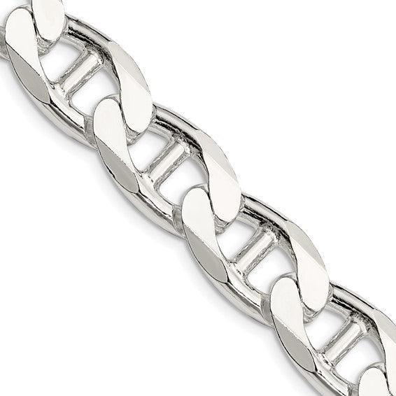 Sterling Silver 13.5mm Flat Anchor Chain - Seattle Gold Grillz