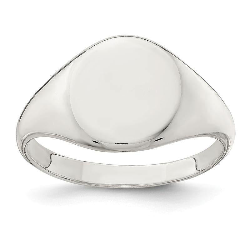 Sterling Silver 13x10mm Closed Back Signet Ring - Seattle Gold Grillz