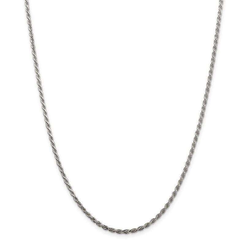 Sterling Silver 2.25mm Diamond-cut Rope Chain - Seattle Gold Grillz