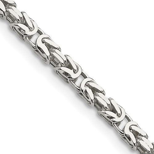 Sterling Silver 2.5mm Byzantine Chain - Seattle Gold Grillz