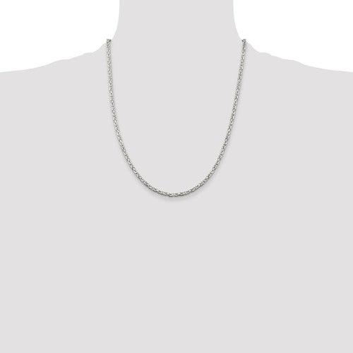 Sterling Silver 2.5mm Byzantine Chain - Seattle Gold Grillz