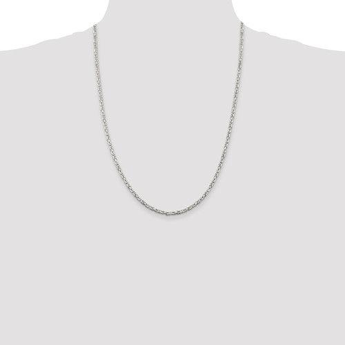 Sterling Silver 2.5mm Byzantine Chain - Seattle Gold Grillz