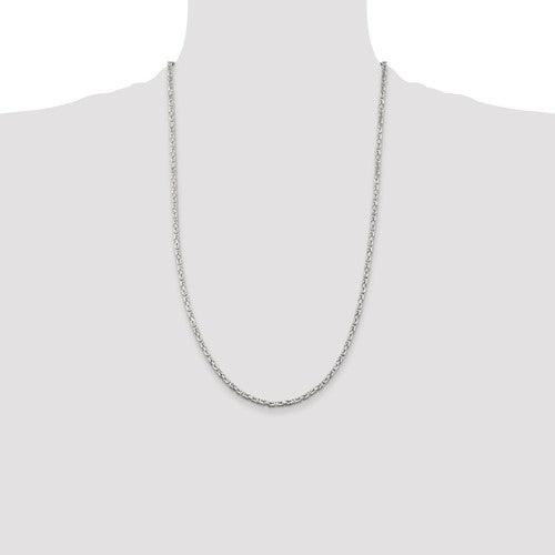 Sterling Silver 2.5mm Byzantine Chain - Seattle Gold Grillz
