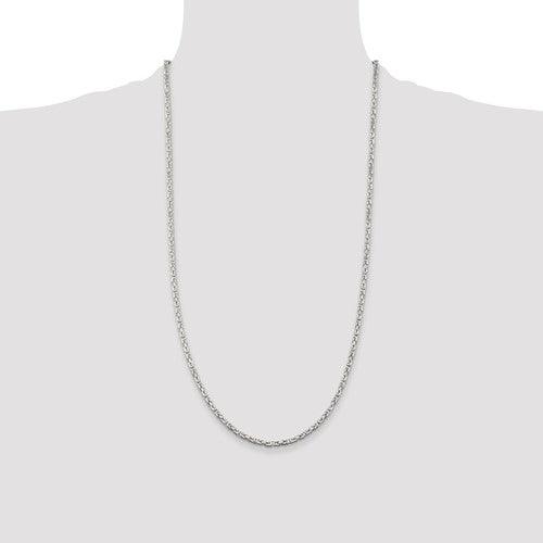 Sterling Silver 2.5mm Byzantine Chain - Seattle Gold Grillz