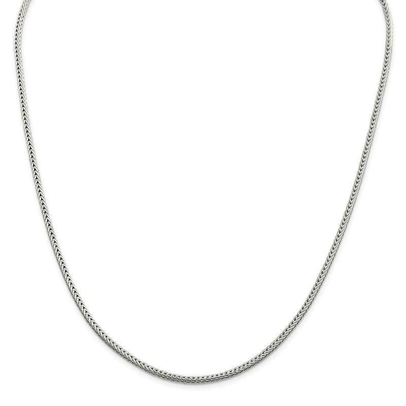 Sterling Silver 2.5mm Diamond-cut Round Franco Chain - Seattle Gold Grillz