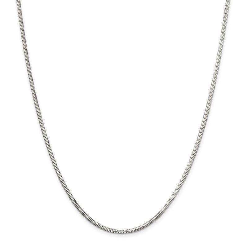 Sterling Silver 2.5mm Diamond-cut Snake Chain - Seattle Gold Grillz