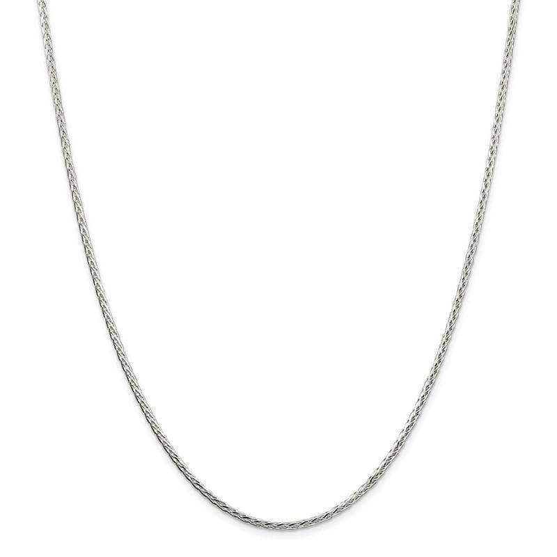 Sterling Silver 2.5mm Diamond-cut Spiga Chain - Seattle Gold Grillz