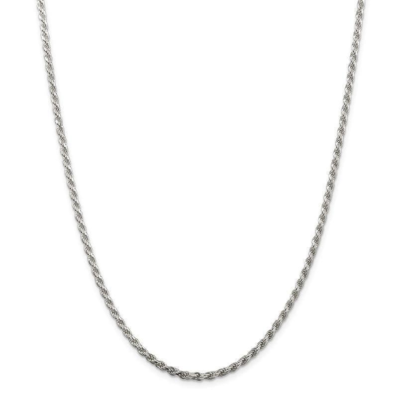 Sterling Silver 2.75mm Diamond-cut Rope Chain - Seattle Gold Grillz