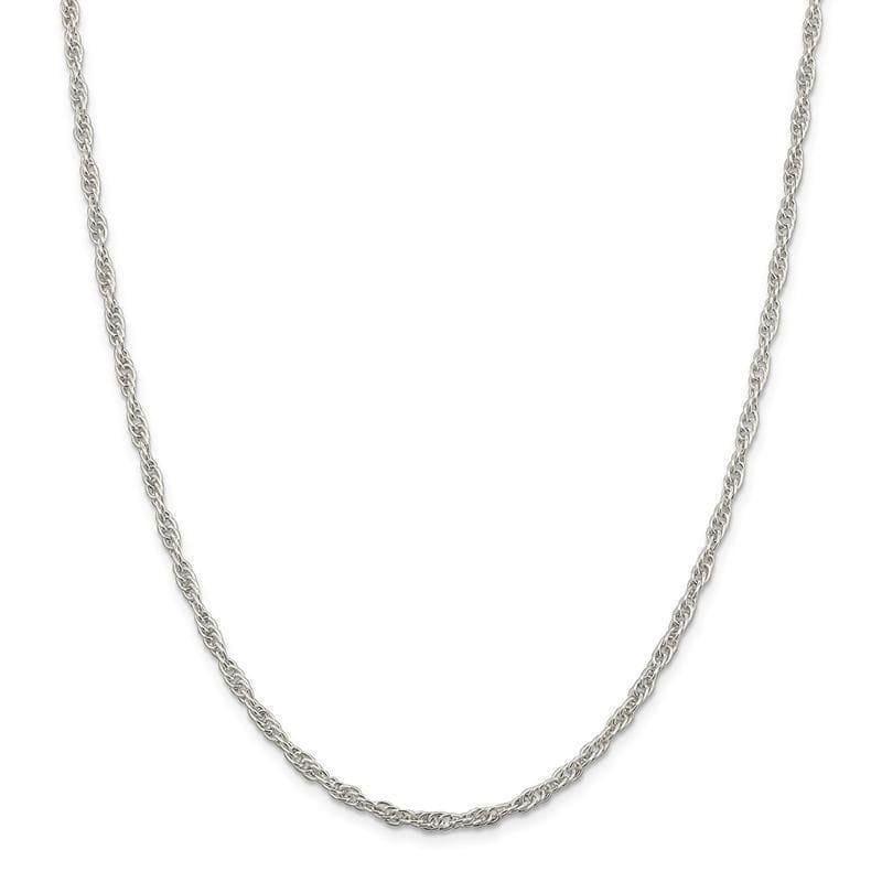 Sterling Silver 2.75mm Loose Rope Chain - Seattle Gold Grillz