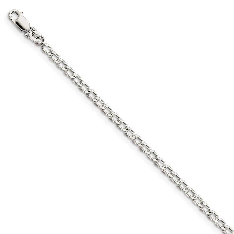 Sterling Silver 2.8mm Open Link Bracelet - Seattle Gold Grillz