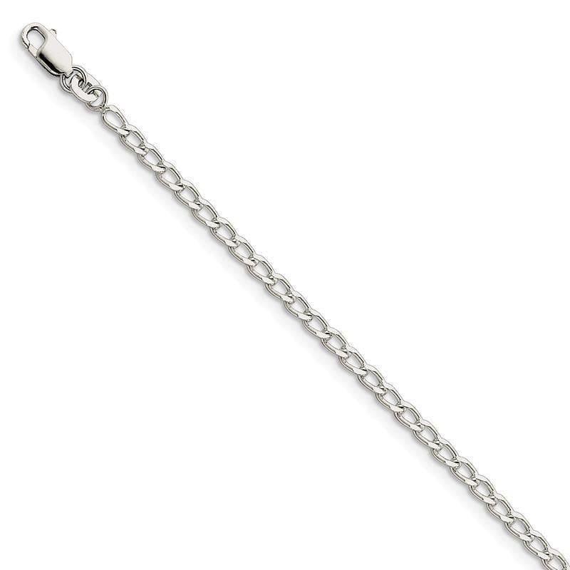 Sterling Silver 2.8mm Open Link Bracelet - Seattle Gold Grillz