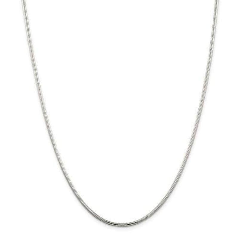 Sterling Silver 2mm Round Snake Chain - Seattle Gold Grillz