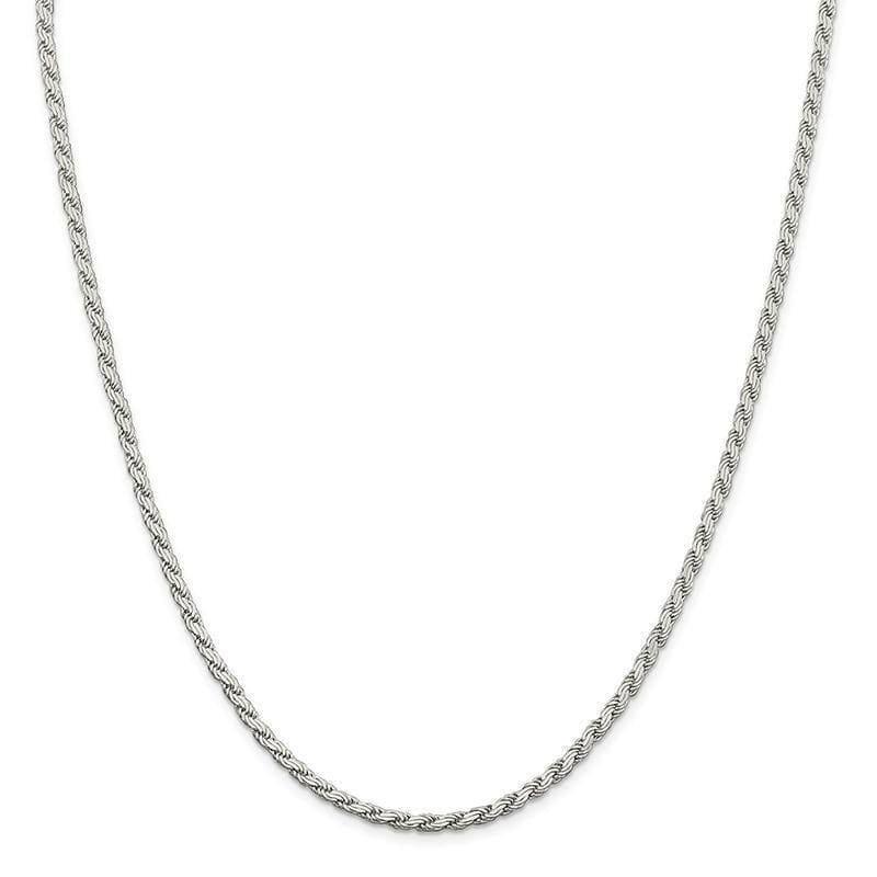 Sterling Silver 3.10mm Flat Rope Chain - Seattle Gold Grillz