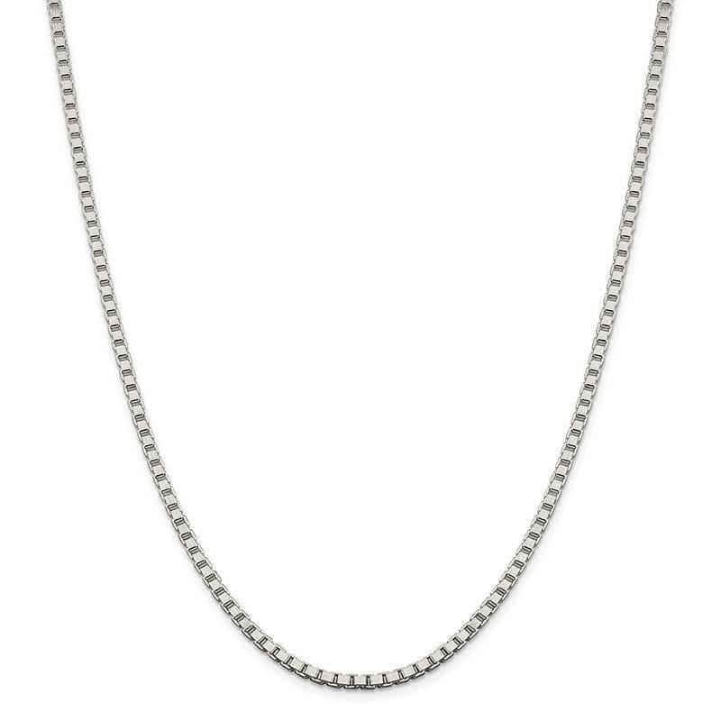 Sterling Silver 3.25mm Box Chain - Seattle Gold Grillz