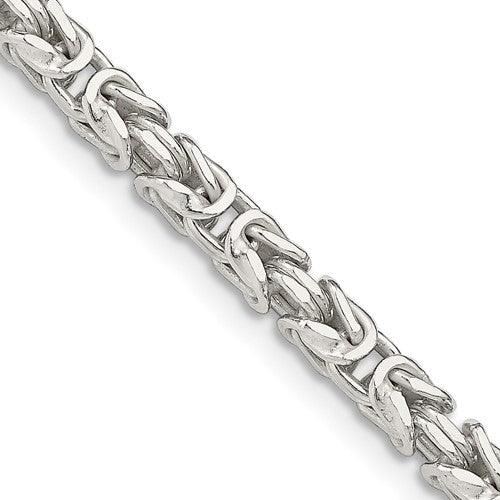 Sterling Silver 3.25mm Byzantine Chain - Seattle Gold Grillz