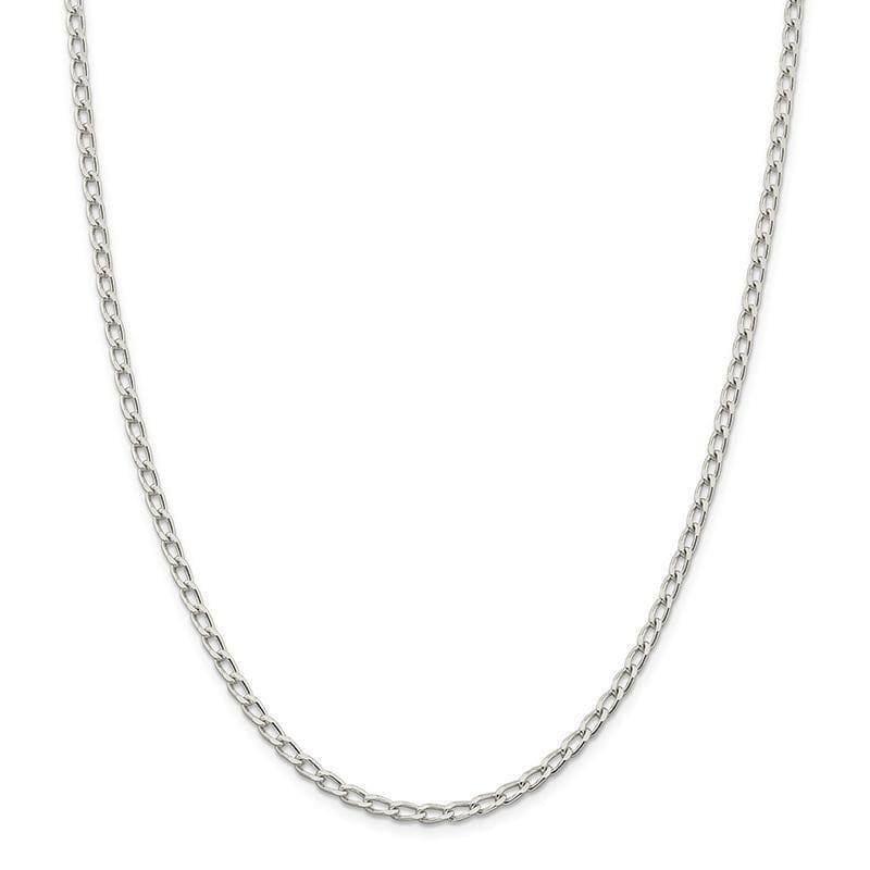Sterling Silver 3.2mm Open Link Chain - Seattle Gold Grillz
