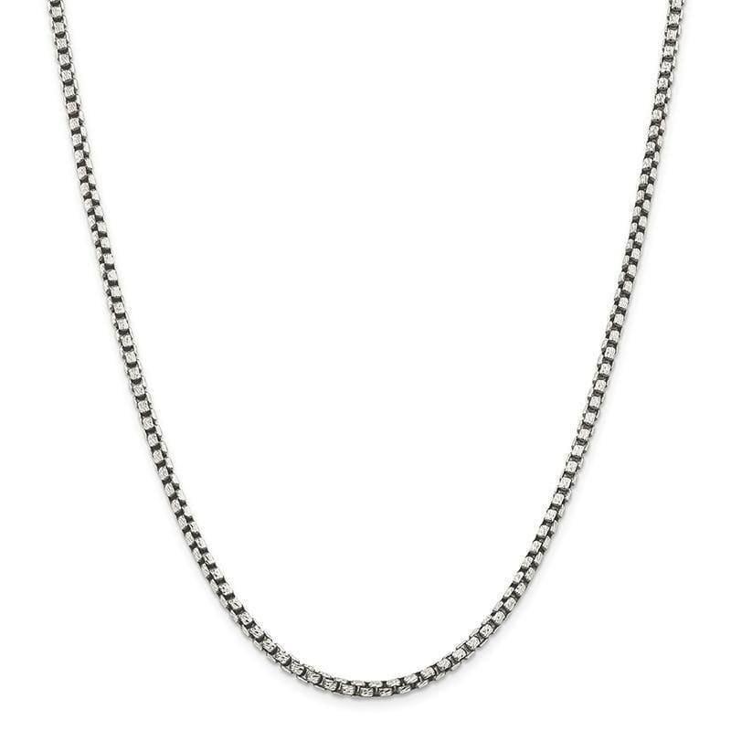 Sterling Silver 3.5mm Antiqued Fancy Chain - Seattle Gold Grillz