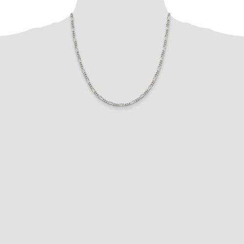 Sterling Silver 3.5mm Figaro Chain - Seattle Gold Grillz