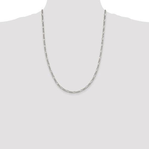 Sterling Silver 3.5mm Figaro Chain - Seattle Gold Grillz