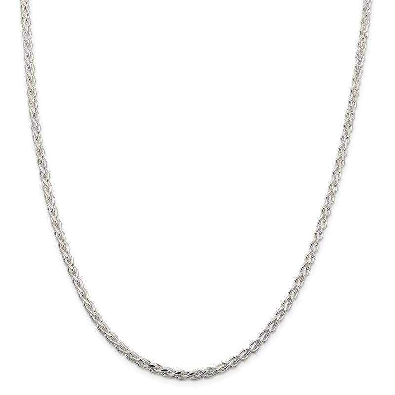 Sterling Silver 3.7 mm Polished & D-C Spiga Chain - Seattle Gold Grillz