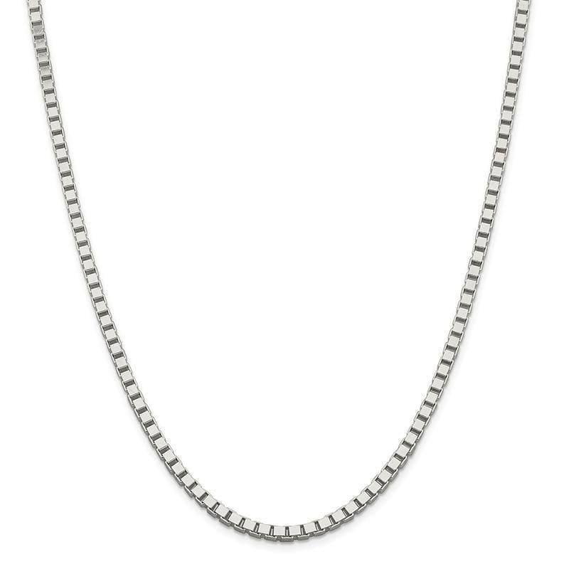 Sterling Silver 3.75mm Box Chain - Seattle Gold Grillz