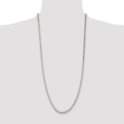 Sterling Silver 3.75mm Flat Anchor Chain - Seattle Gold Grillz