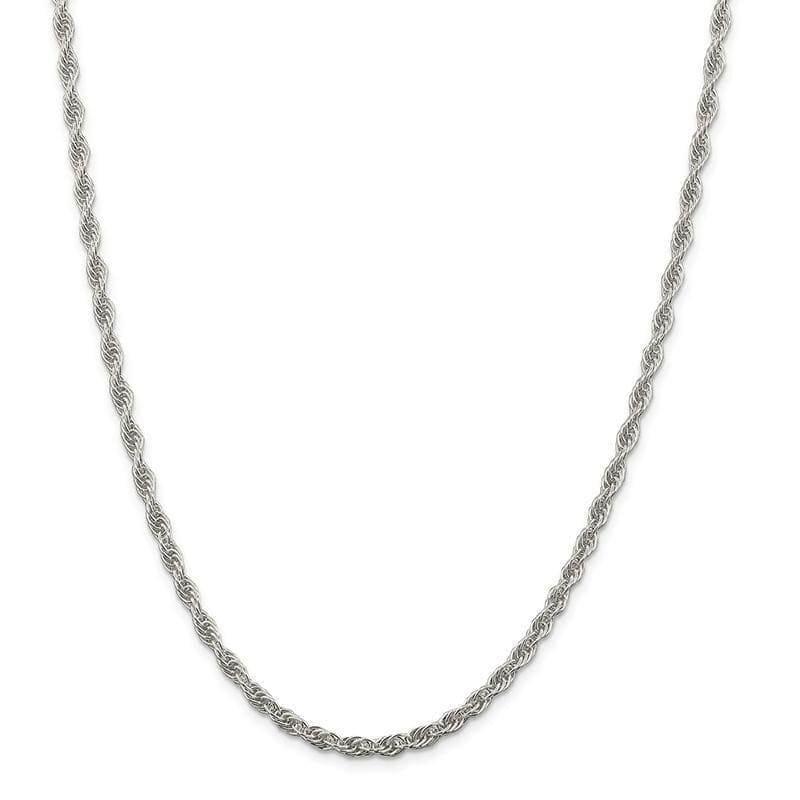 Sterling Silver 3.8mm Loose Rope Chain - Seattle Gold Grillz