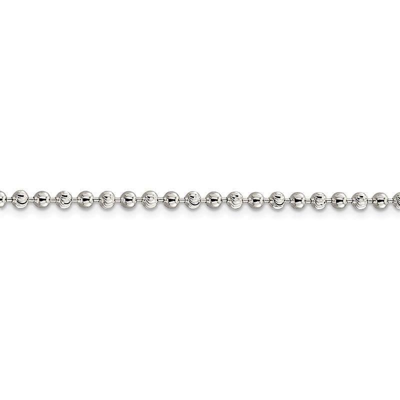 Sterling Silver 3mm Bead Chain - Seattle Gold Grillz