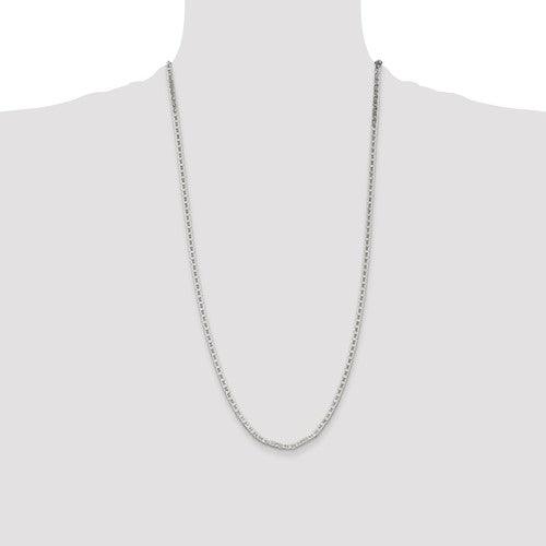 Sterling Silver 3mm Flat Anchor Chain - Seattle Gold Grillz