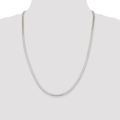 Sterling Silver 3mm Magic Herringbone Chain - Seattle Gold Grillz