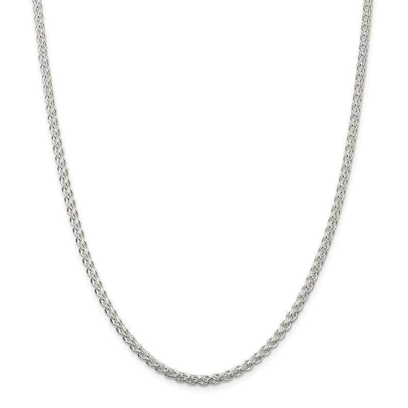 Sterling Silver 3mm Round Spiga Chain - Seattle Gold Grillz