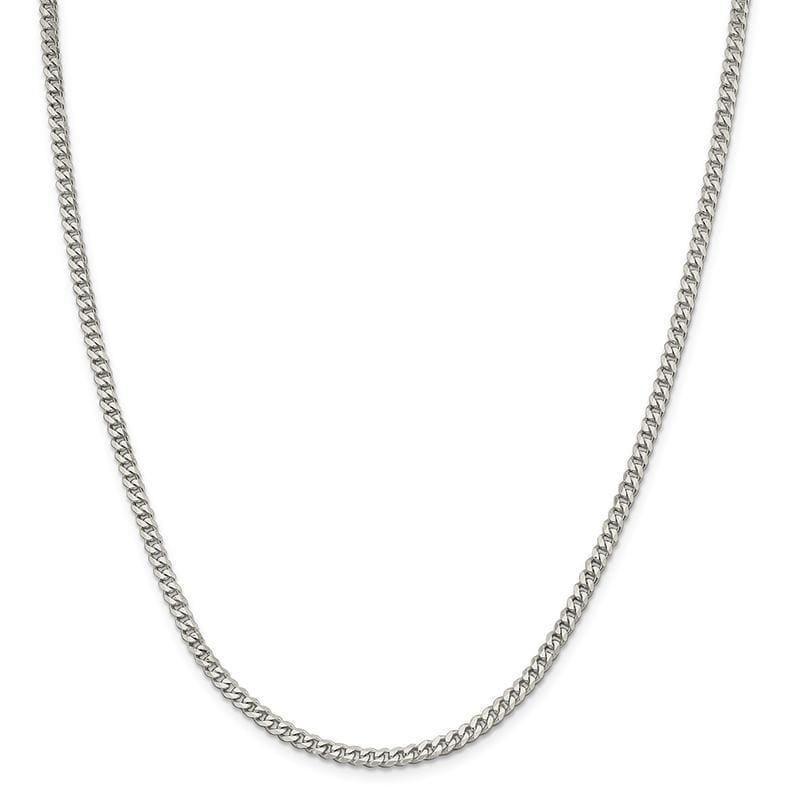 Sterling Silver 4.0mm Curb Chain - Seattle Gold Grillz