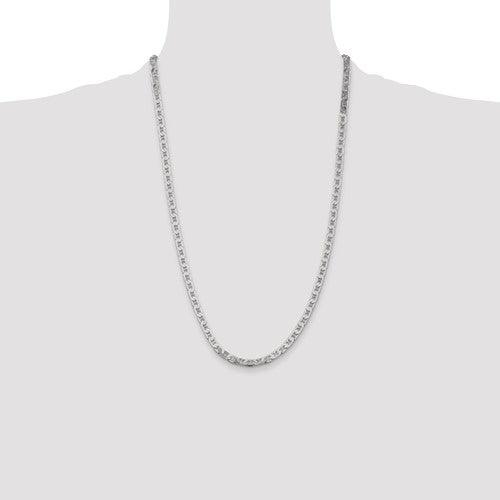 Sterling Silver 4.5mm Anchor Chain - Seattle Gold Grillz