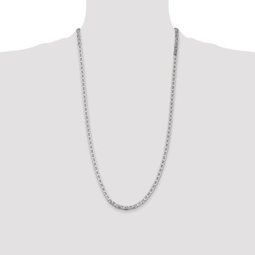 Sterling Silver 4.5mm Anchor Chain - Seattle Gold Grillz
