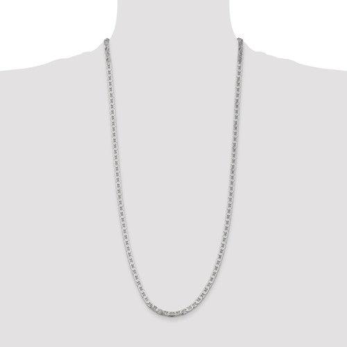 Sterling Silver 4.5mm Anchor Chain - Seattle Gold Grillz