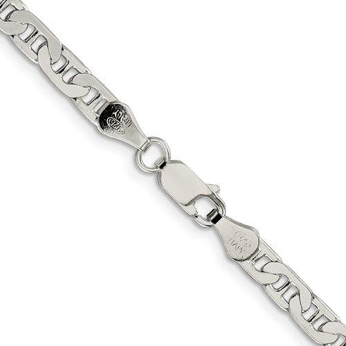 Sterling Silver 4.5mm Anchor Chain - Seattle Gold Grillz