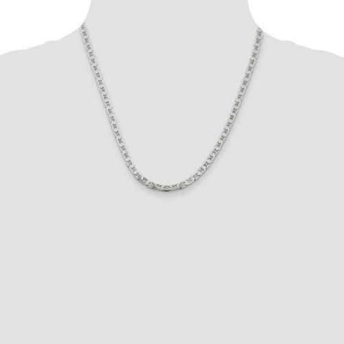 Sterling Silver 4.5mm Anchor Chain - Seattle Gold Grillz