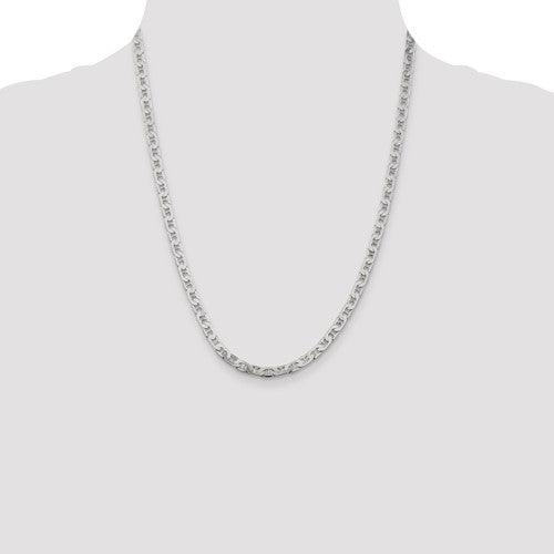 Sterling Silver 4.5mm Anchor Chain - Seattle Gold Grillz