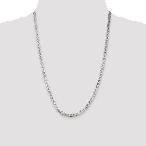 Sterling Silver 4.5mm Anchor Chain - Seattle Gold Grillz