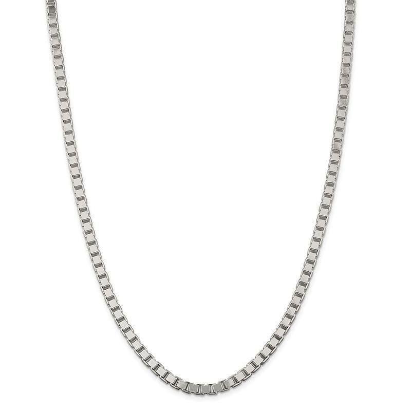 Sterling Silver 4.5mm Box Chain - Seattle Gold Grillz