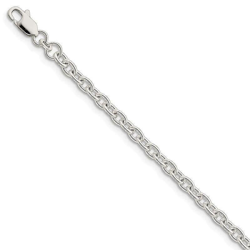 Sterling Silver 4.5mm Cable Bracelet - Seattle Gold Grillz