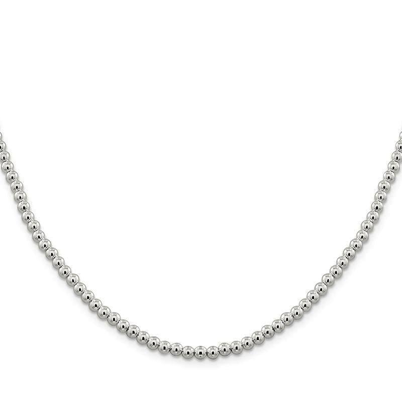 Sterling Silver 4mm Beaded Box Chain - Seattle Gold Grillz